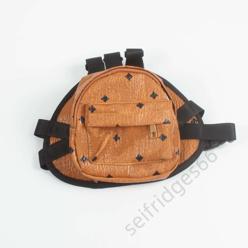 Pet Trendy Brand Convenient Outgoing PU Leather Backpack Small Medium sized Adjustable Self Carrying for Cats and Dogs, School Bag