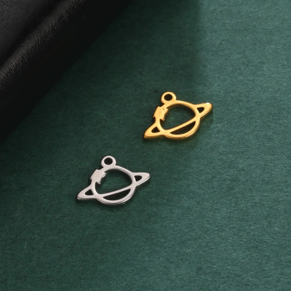 EUEAVAN 5pcs Stainless Steel Sun Charms Moon Star Dolphin Planet Summer Charm Pendant Tiny Jewelry Making Supplies Wholesale 241122