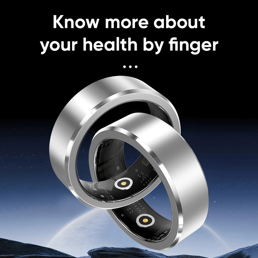 Smart Ring Waterproof Sports Smart Health Ring Health Monitor Activity and Sleep Tracker for Android and iOS 241205