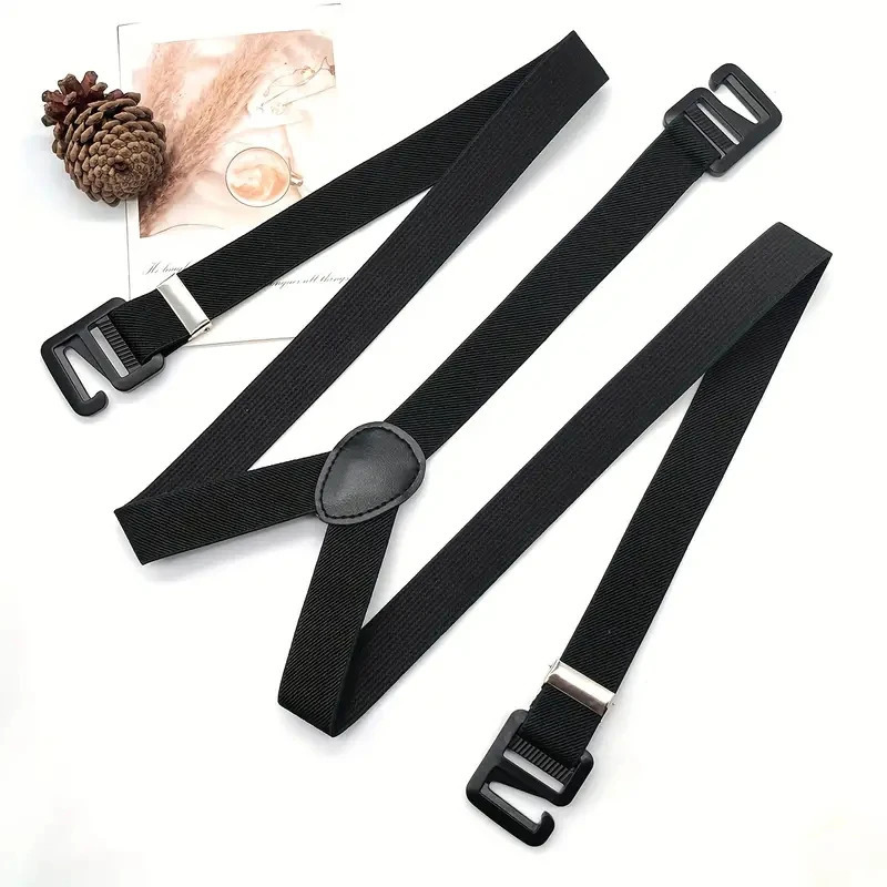 25cm Width Mens Suspenders Creative 3 Hooks Man Pants Casual Trouser Fashion Adjustable Brace 241122