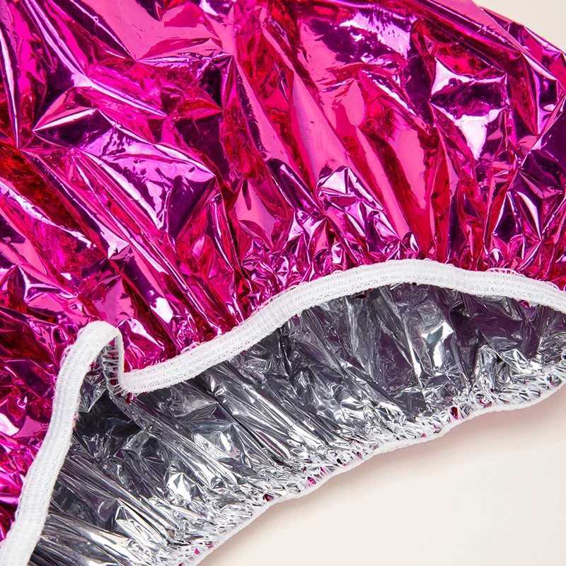 3/6pcs Rose Shower C Heat Insulation Aluminum Foil Insulation Hat Elastic Bathing C for Women Hair Perm Tool Baer ShopXJ241205