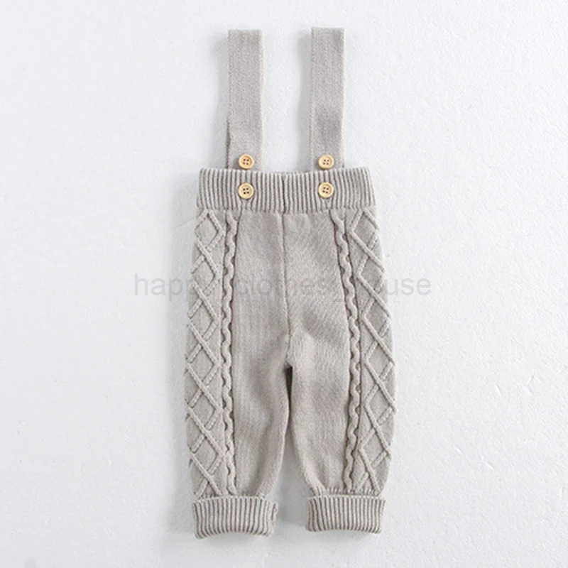 2024 New Autumn Winter Children Knitted Clothes Suit Long Sleeved Knitted Pullover+Jumpsuit Newborn Baby Boys Girls Clothing SetXJ241205
