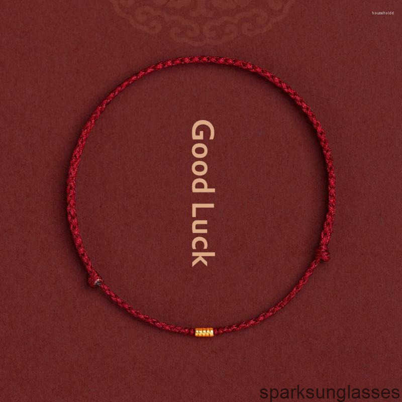 Charm Bracelets Red String Bracelet with Bead Kabbalah Protection Thread Handmade Good Luck Gift for Women Men Girls Boys S1