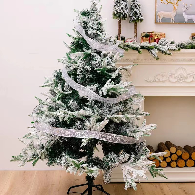 Ribbon Lights Gift Box Decoration Ribbon Lights String Cross Border Christmas Satin LED Lights String Christmas Tree Decoration Lights