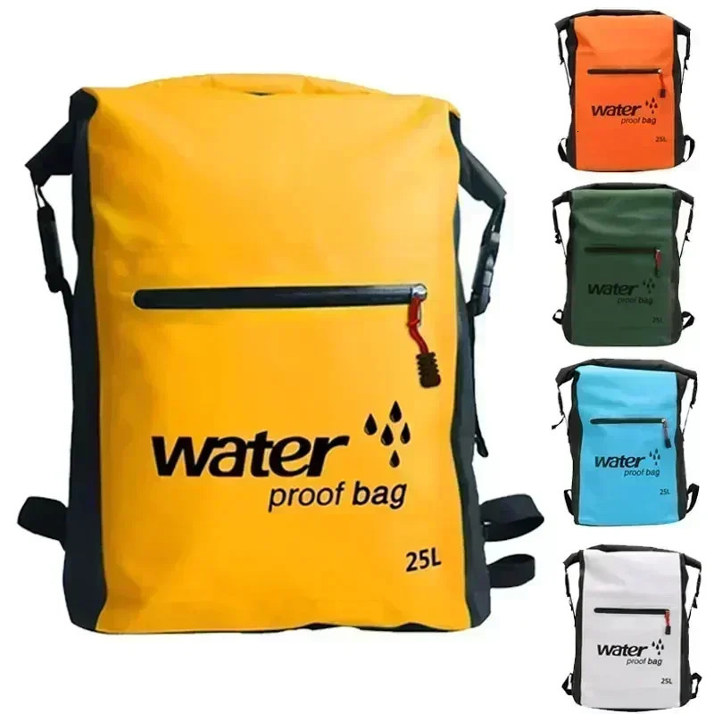 25L Waterproof Dry Bag Swimming Backpack Rucksack Pack Water Floating Sack Sport Canoe Kayaking Rafting Boating River Trekking 241204
