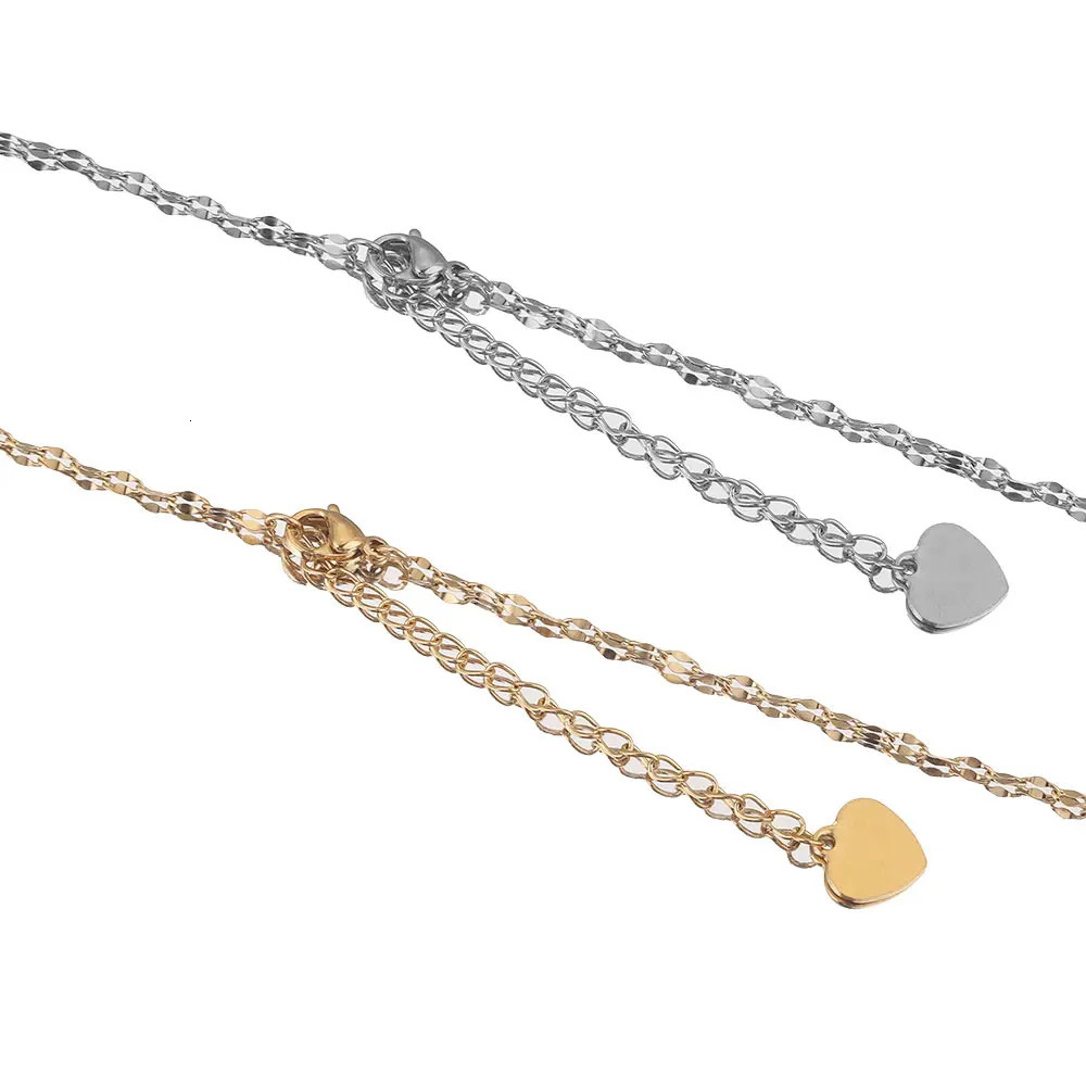 20pcs Stainless Steel Small Flat HeartCharms Pendant for DIY Jewelry Making Necklace Ornaments Bracelet End Tail Charm Supplies 241122