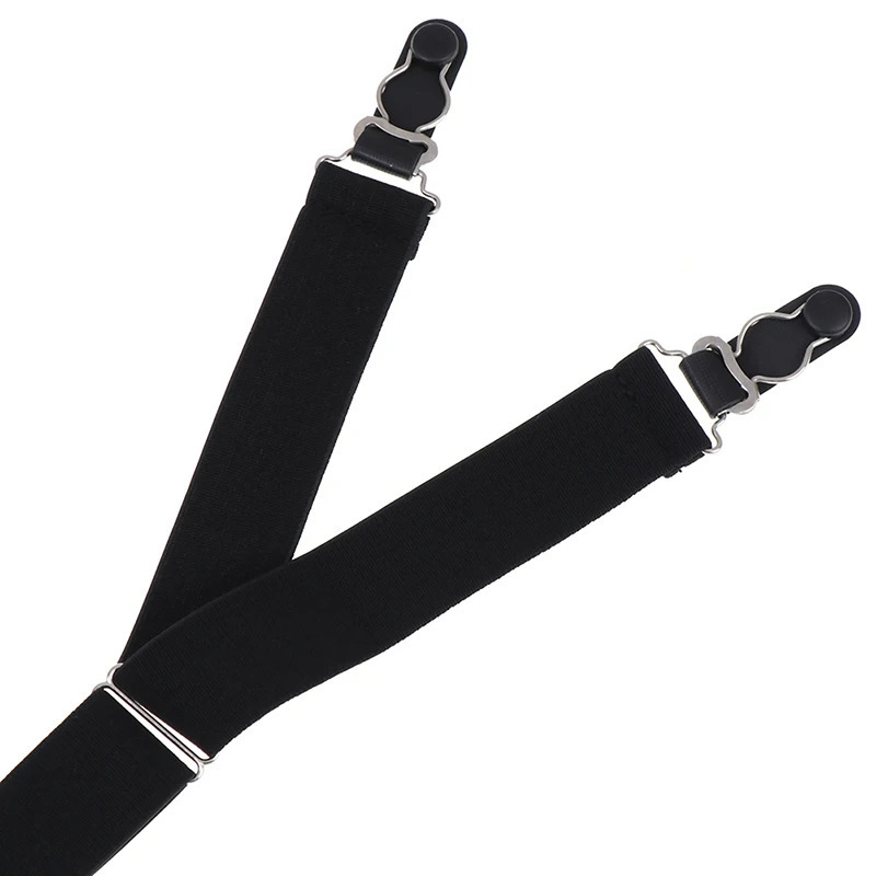 Mens Fashion Shirt Stays Garters Y Shape Military Adjustable Elastic Holders Straps Sock Nonslip Clamps Leg Suspenders 241122