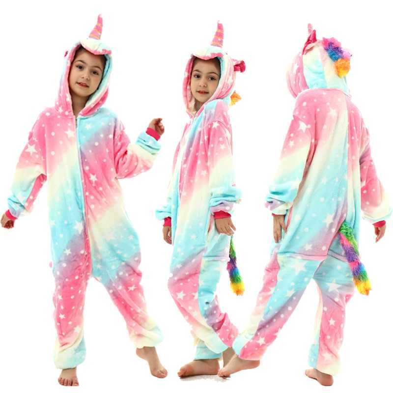 Pajamas Halloween Dinosaur Kigurumi Pajamas Animal Cartoon Hooded Jumpsuits Kids Onesie Pijama Panda Sleepwear Baby Kids Overall H241205