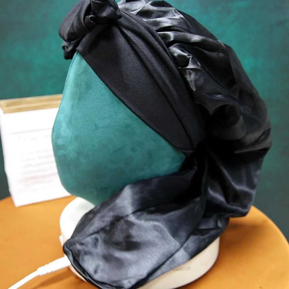 Stylish Bowknot Long Bonnets Solid-Color Comfy Soft Warmth Sleep C For Women Sleeping Shower Bath Long Curly Hair GiftXJ241205