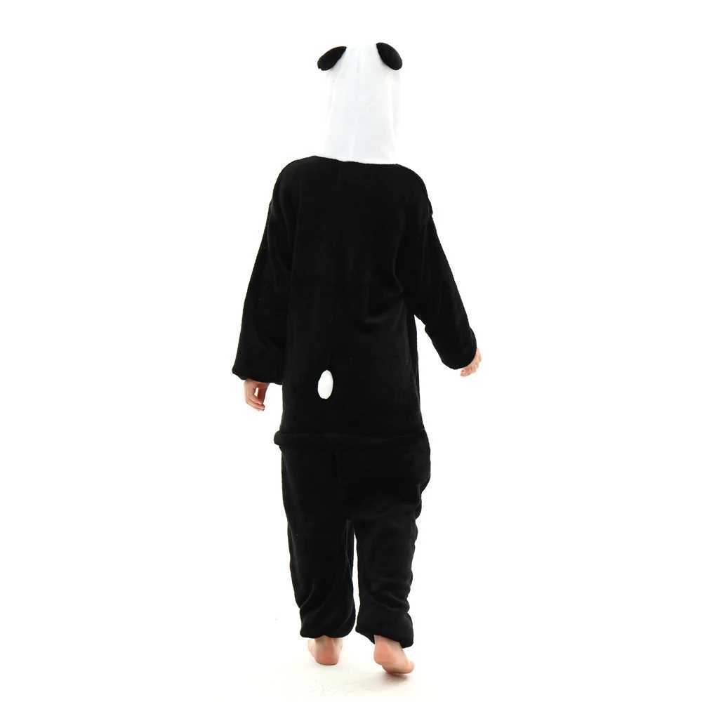 Pajamas Animal Pajamas For Girls Boys Cartoon Flannel Jumpsuit Winter Children Homewear Clothes Kids Panda Spot Dog Kigurumi Onesies H241205