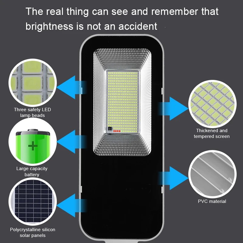 200W 300w 500w 800w 2000w Powerful Solar Lights Outdoor Garden House Yard Lighting Wall Lamp External Panel Garden Waterproof Street Light