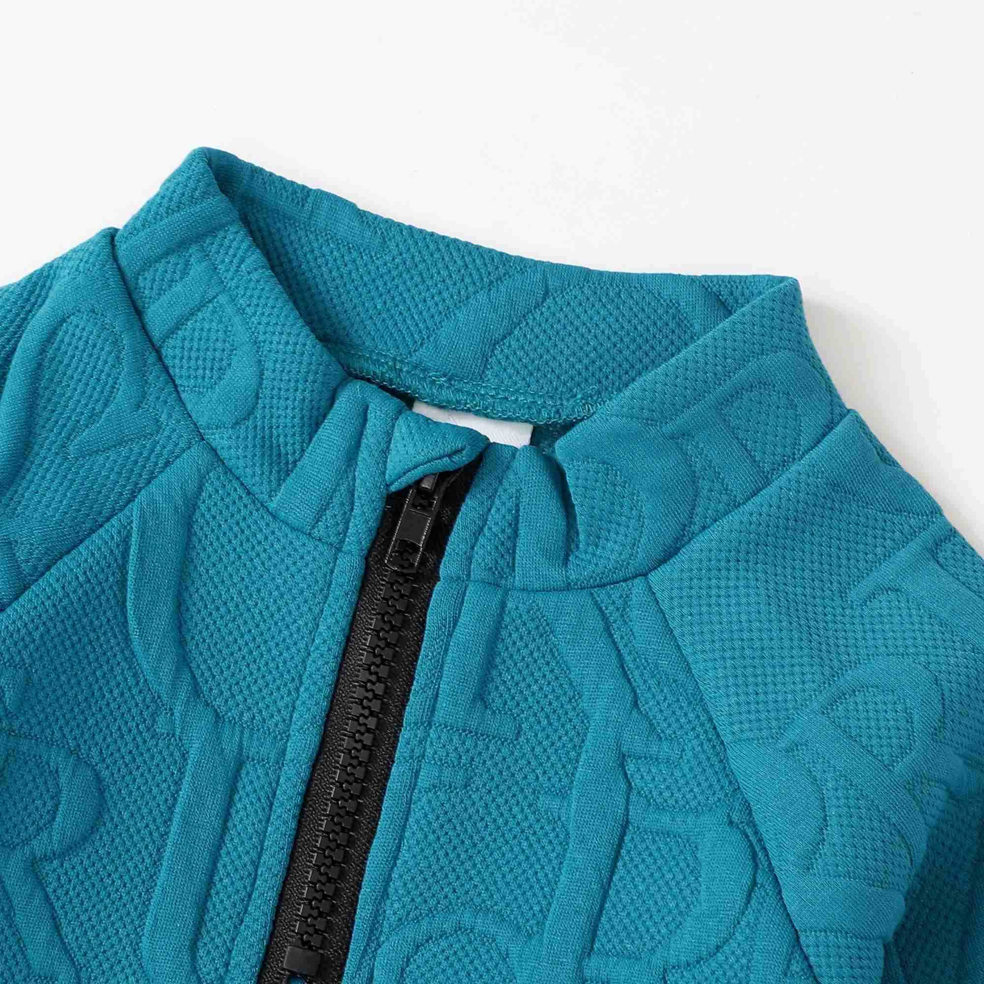 2pcs Toddler Baby Boy Clothing Casual Letter Pattern Stand Collar Long Sleeve Sweatshirt Trousers Set For Autumn And WinterXJ241205