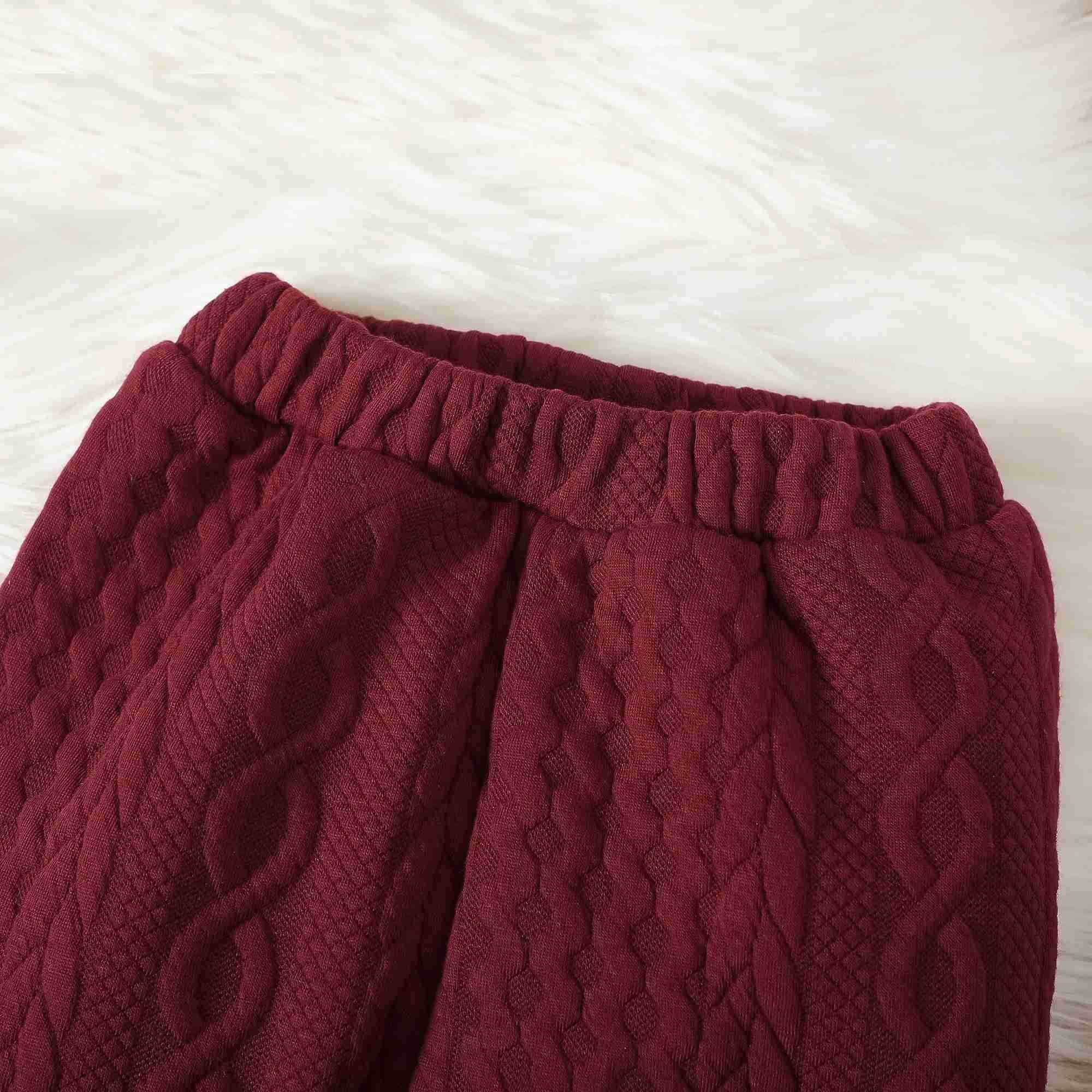 0-2 Year old Cute Baby Girl Set Solid Color Twisted Strip Hooded Long Sleeved PantsTwo-piece Set Baby Girl autumn and Winter SetXJ241205