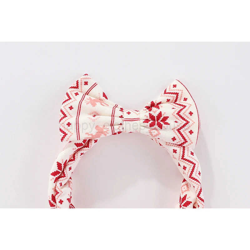 Fashion Christmas Cute Newborn Long Sleeve Bodysuits+Pants+Headband Baby Clothing Set Infant GiftXJ241205