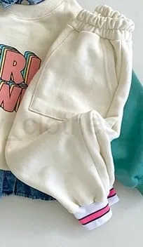 2024 New Autumn Baby Sweatshirt Set Fashion Letter Print Tops + Pants Suit Newborn Tracksuit Girls Clothes Sets(Sold Separately)XJ241205