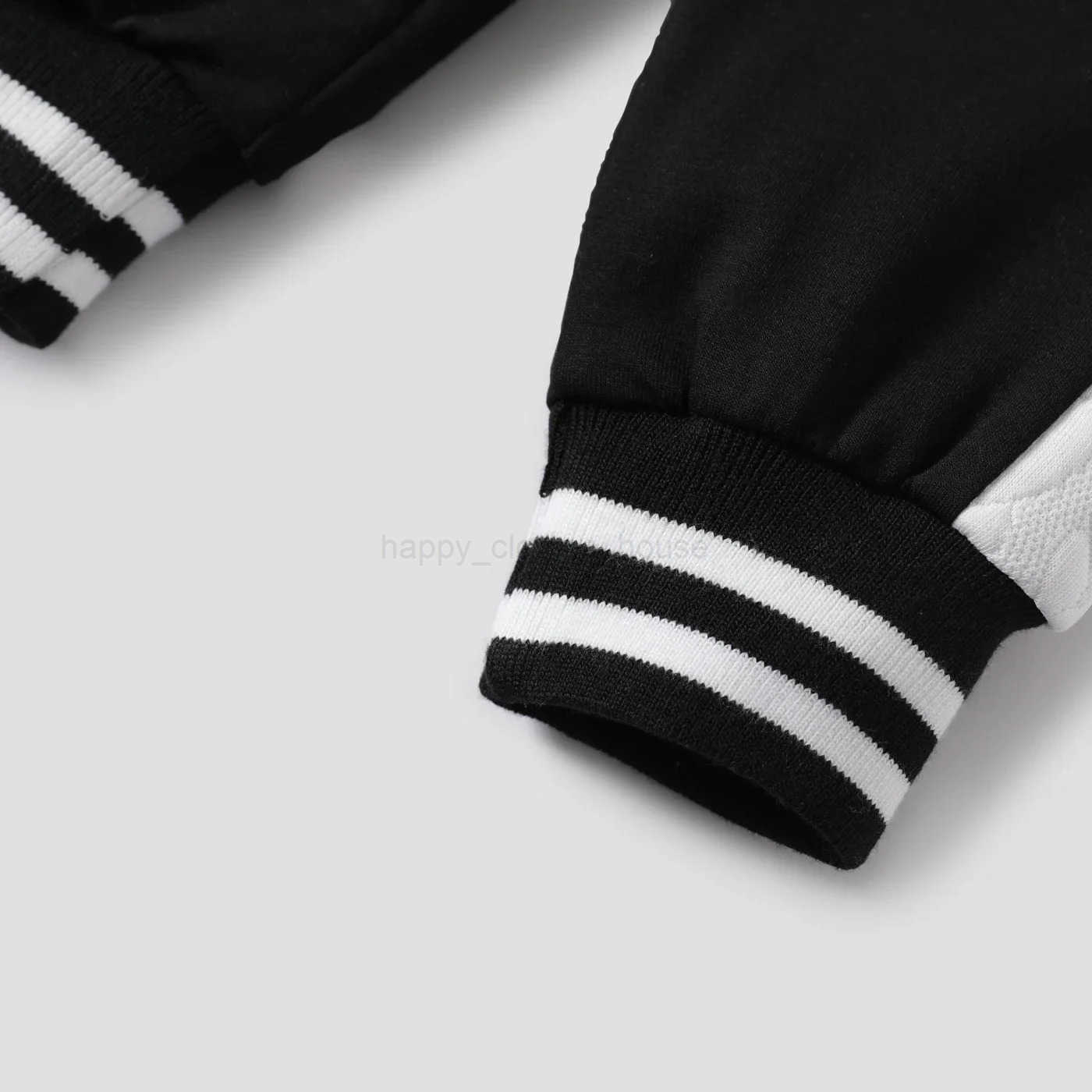 2pcs Baby Boy Spor Letter Long-sleeve Set Soft and Comfortable Perfect for Outings and Daily Wear Basic SleXJ241205