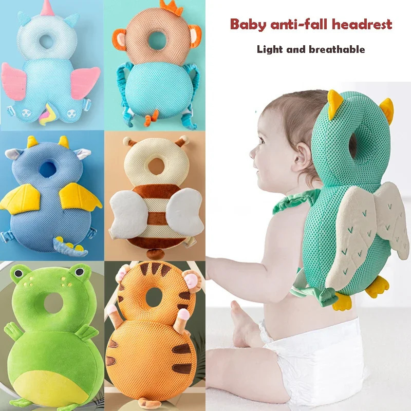 Baby Head Pillow Backpack Baby Walk Anti-fall Head Pillow Baby Toddler Head Protection Pad Breathable Anti-collision Artifact 241204