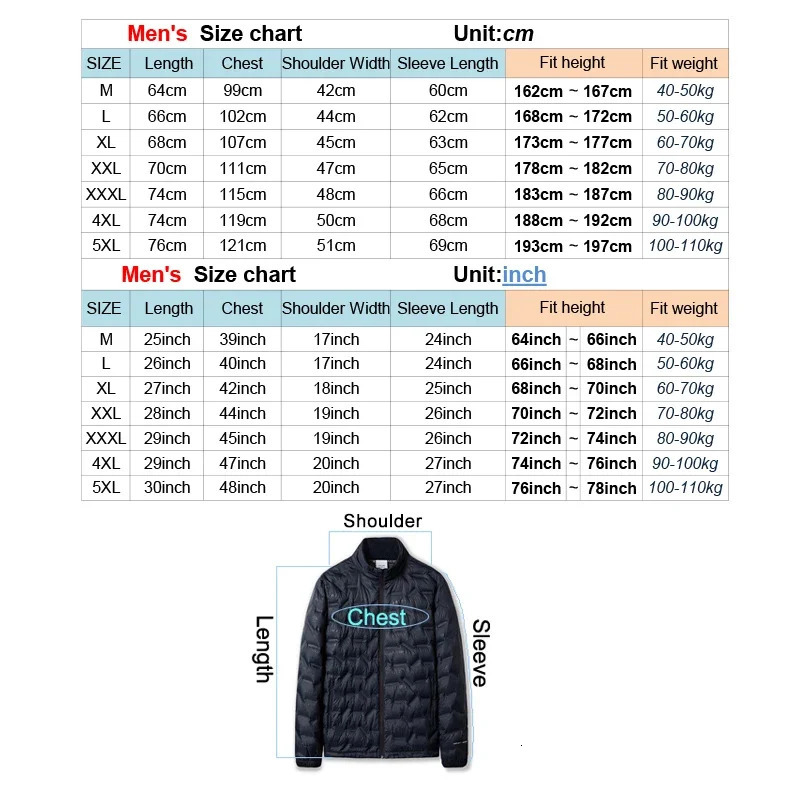 Mens winter jacket climbing clothing hiking sportswear 80% white duck down jacket warm camping and hiking trip 241202