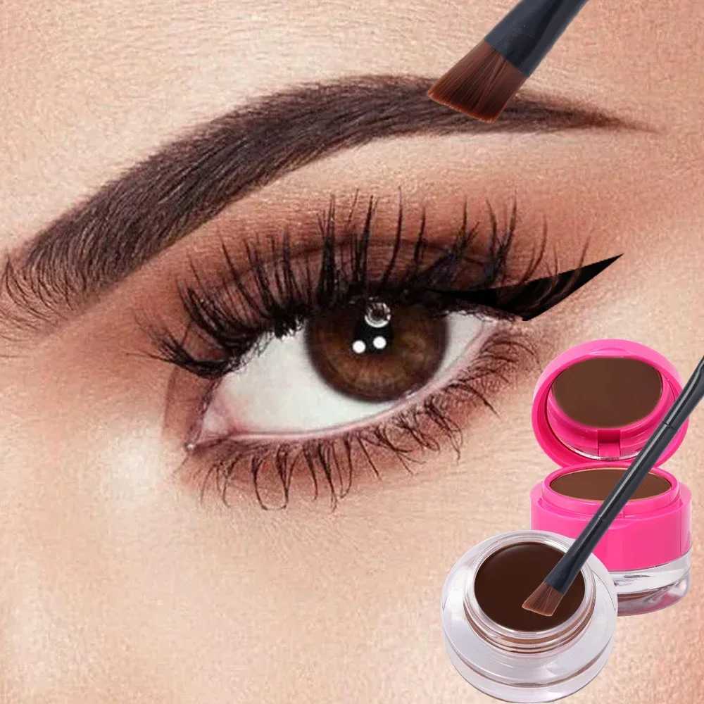 2 inch eyeliner gel fast drying durable eyeliner cream eyeliner makeup with brush waterproof eyeliner enhancer cosmetics W241205