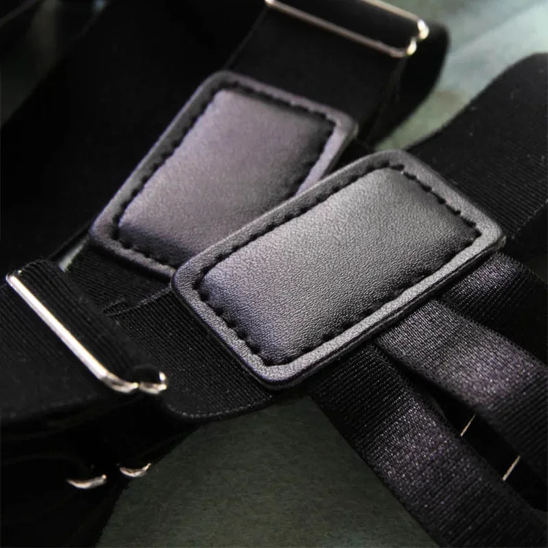 2PCS Suspenders for Shirt Garter Belt Holder Strap Hangers Men Pants Braces Tactical Stocking DB05 241122