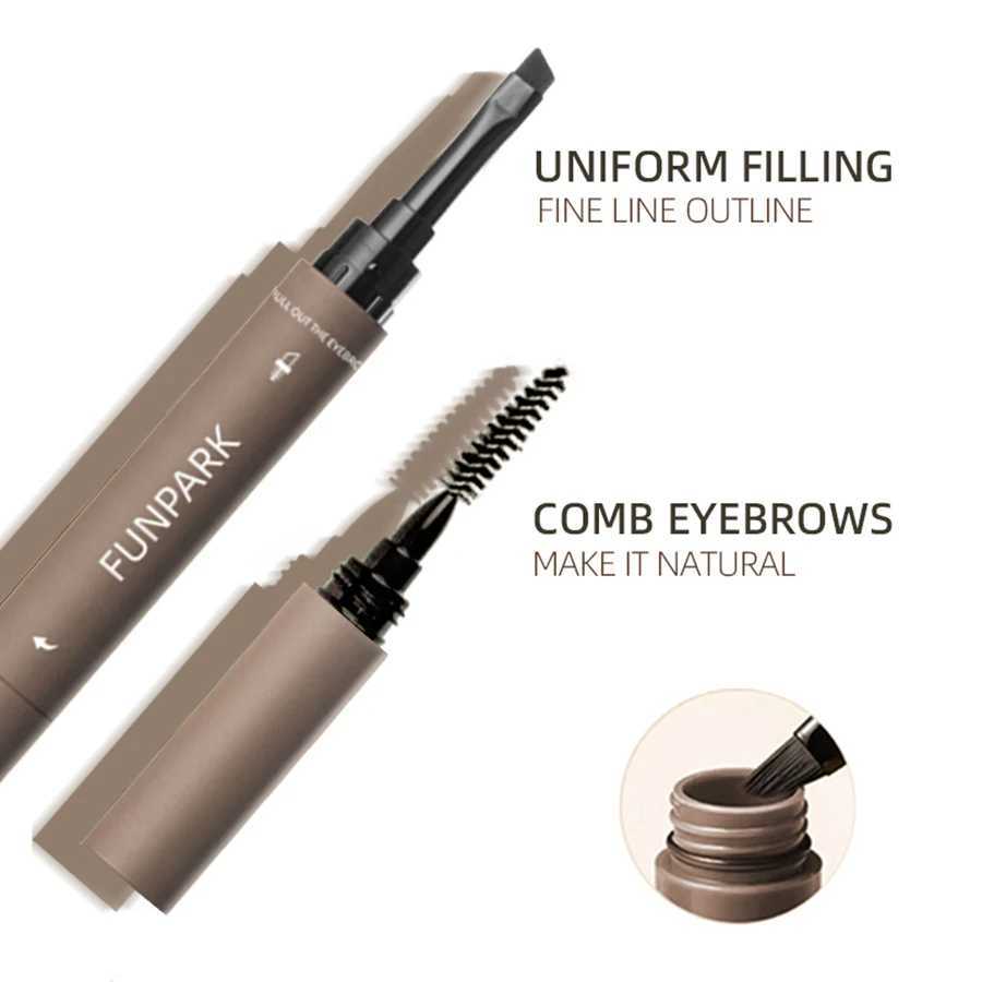 2 inch eyeliner professional female cosmetics waterproof eyeliner durable brown eyeliner Korean makeup W241205