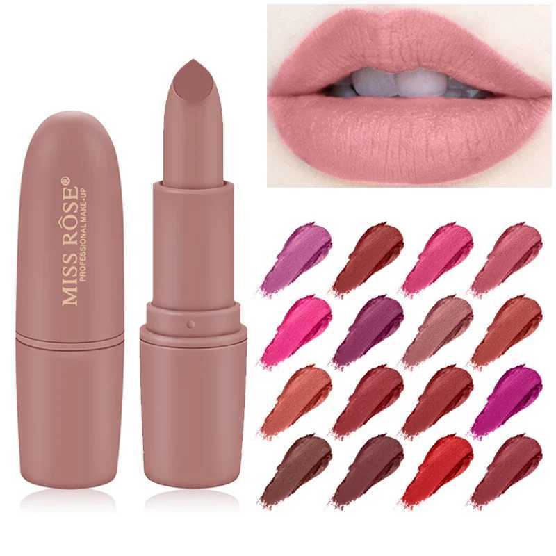New Matte Lipstick for Women Sexy Brand Lips Color Cosmetics Waterproof Lipstick Long Lasting Miss Rose Lip stick Nude MakeupXJ241205