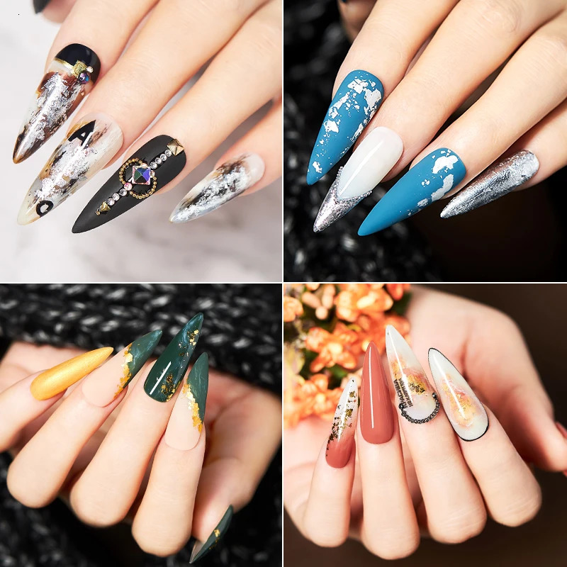 Network cable nail stickers gold and silver 3D mesh nail transfer foil sticker strips for nail 3D nail art decoration n 241205