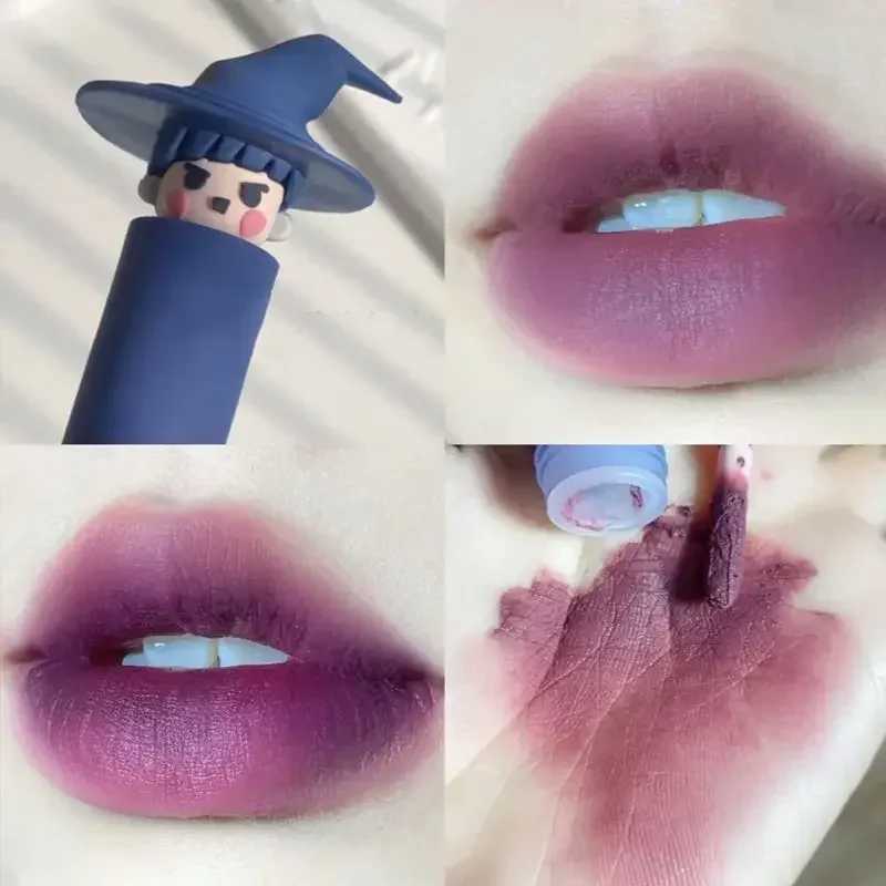 Playful Witch Soft Mist Lip Glaze Not Easy Fade Matte Blue Green Lipgloss Waterproof Long Lasting Nude Lipstick Makeup CosmeticsXJ241205