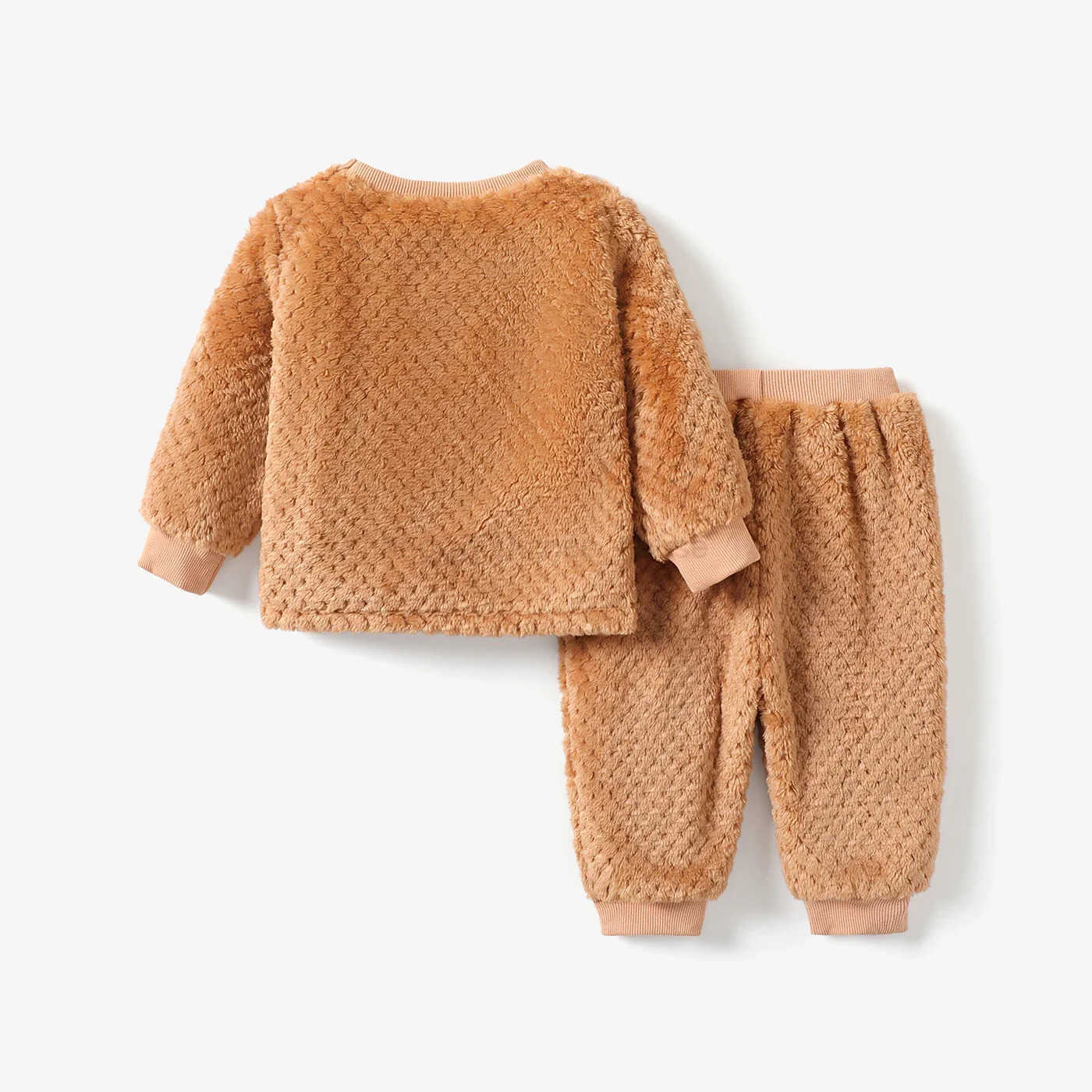 2pcs Baby Boy Casual Holiday Sle Long Sleeves Set Soft and Comfortable Perfect for Outings and Daily WearXJ241205