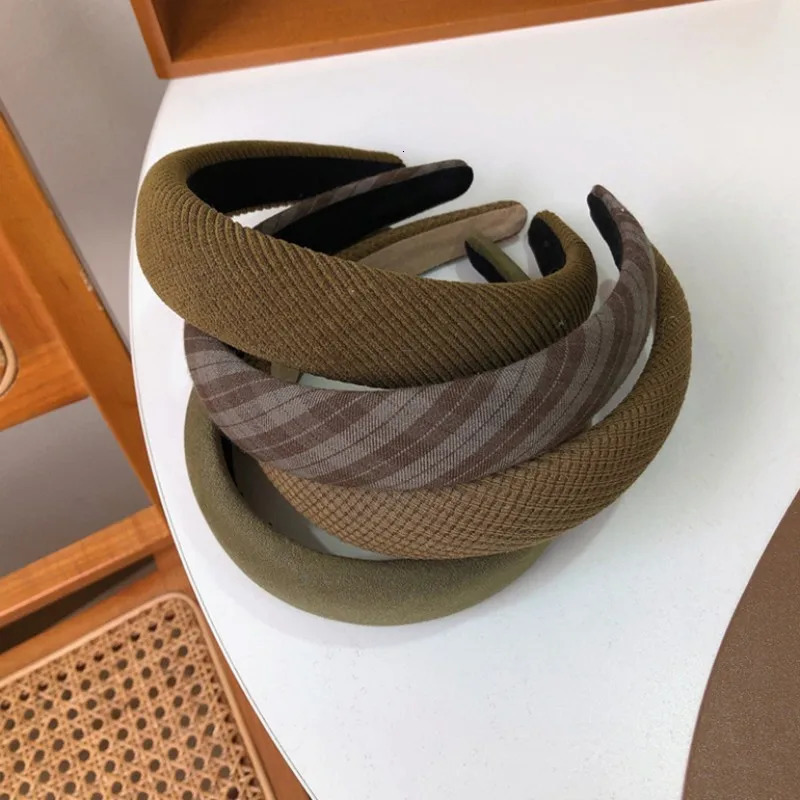 Female green hair girl hair accessories plain weave headband headband 241205