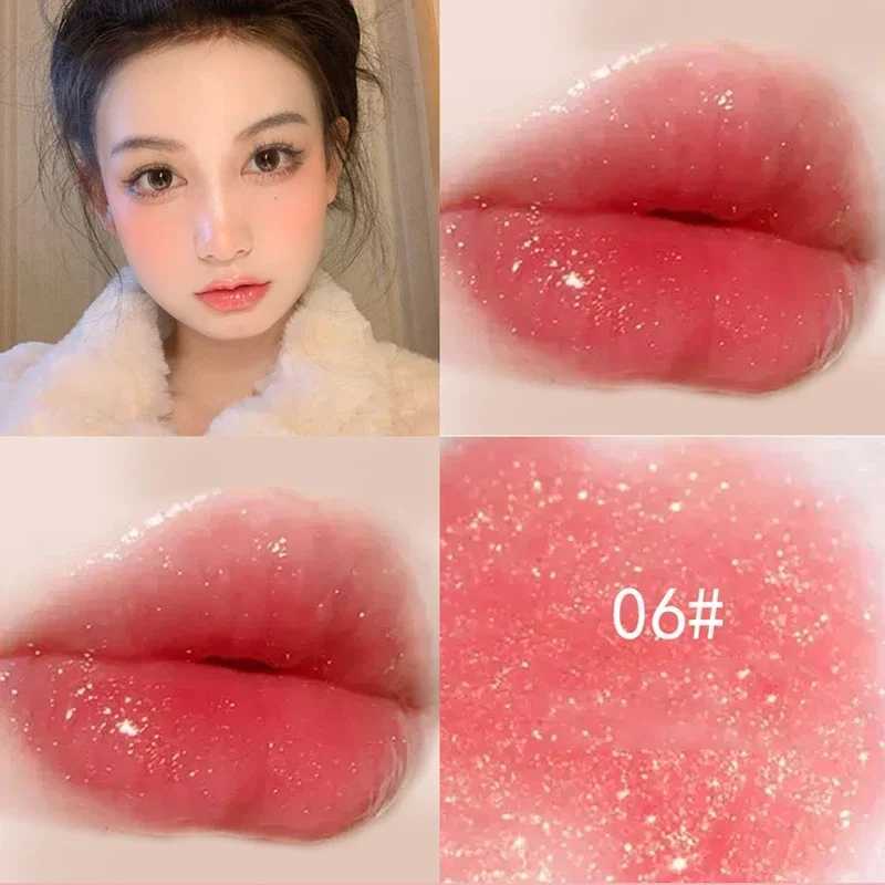 14 Colors Glitter Lip Gloss Moisturizing Non Sticky Cup Jelly Liquid Lipstick Lasting Sexy Cherry Red Pink Lip Tint Lips MakeupXJ241205