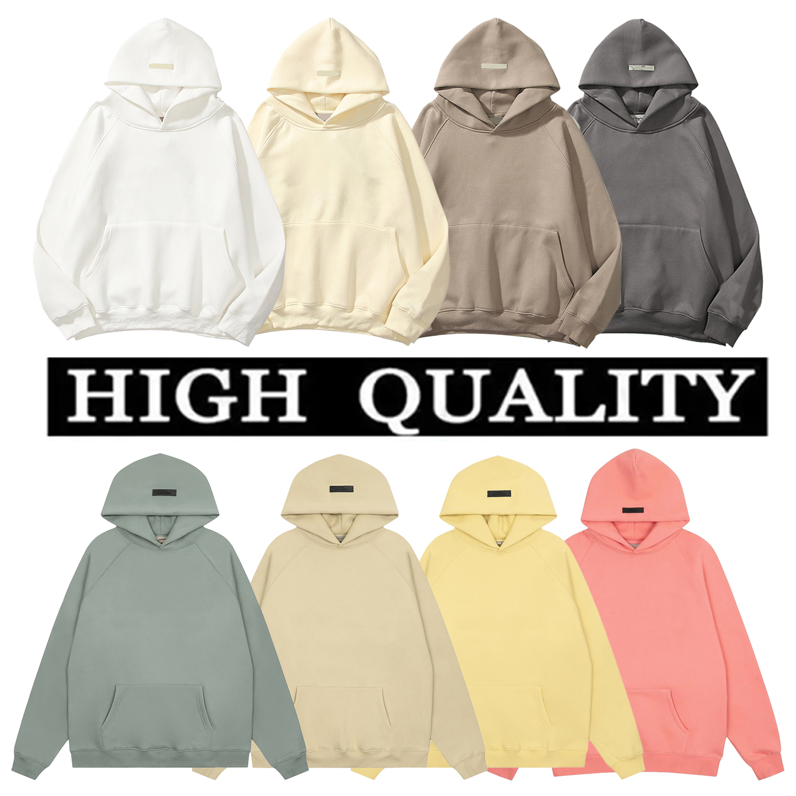 Mens essentialsl hoodie Hip Hop Streetwear man womens designers Skateboards Hoodys Street Pullover Sweatshirt Clothes dh
