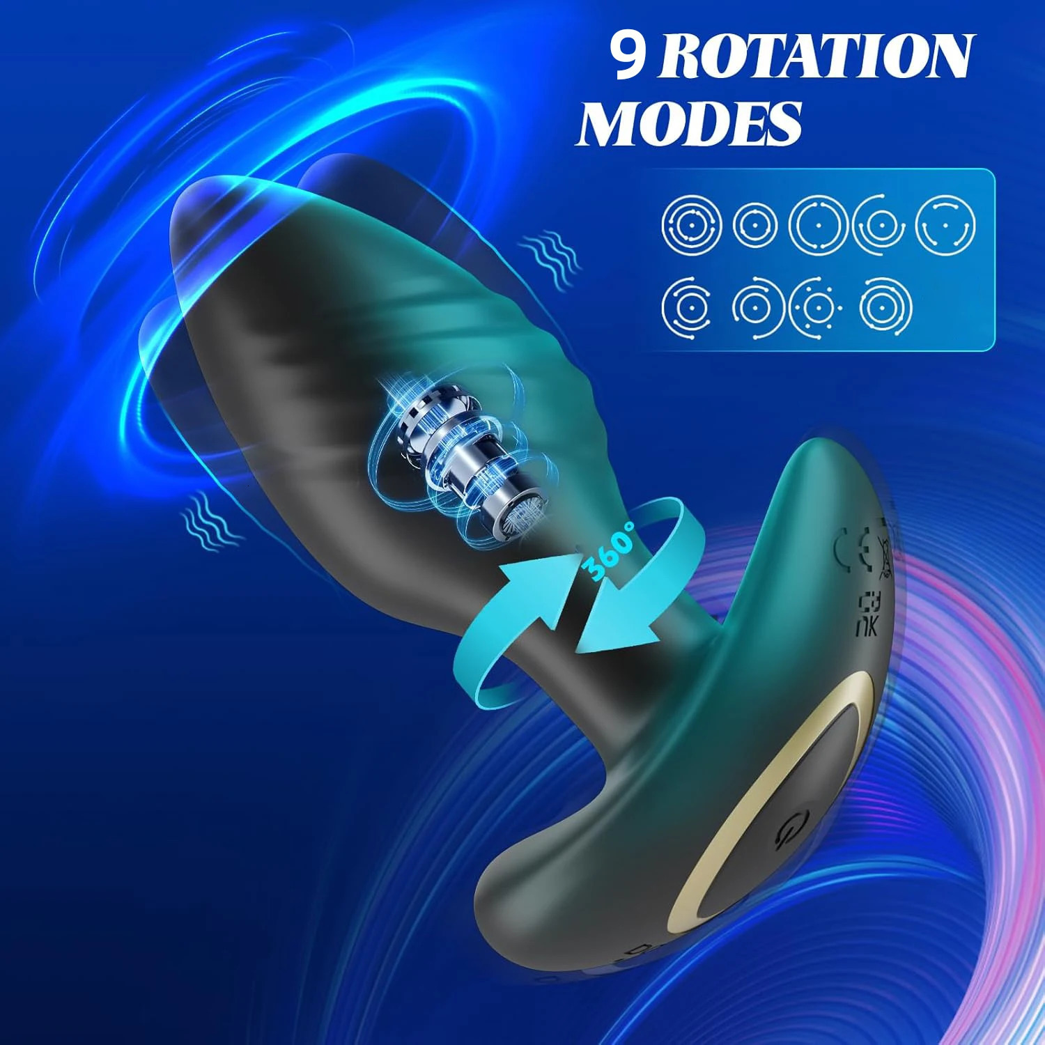 APP Control Anal Vibrator for Men Prostate Massager Wireless Bluetooth Rotation Butt Plugs Vibrating Sex Toys for Women Male Gay 241205