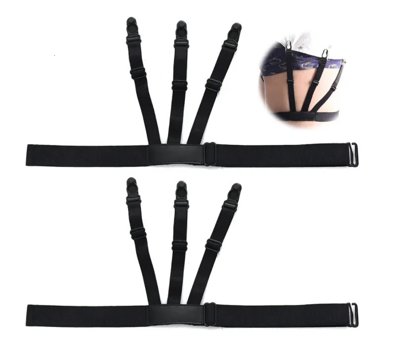 Adjustable Shirt Holder Stays Elastic Men Suspenders Gentleman Leg Braces Business Tirantes Uniform Suspender Stay Present 241122