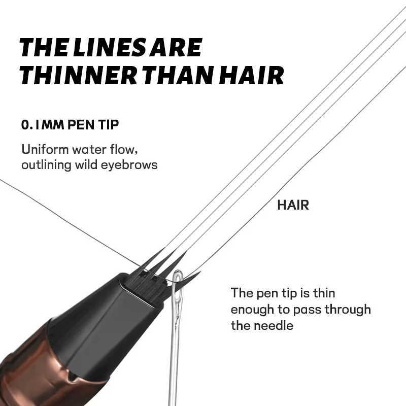 High quality 24-hour four-way natural waterproof liquid eyebrow pencil makeup without spots quarter eyebrow pencil cosmetics W241205