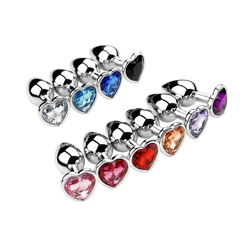 3 Sizeset Metal Anal Plug Butt Plug Sex Toy Butt Toy For Women Men Couples Adult Game Masturbator Anal SML Diamond Sex Shop 241205