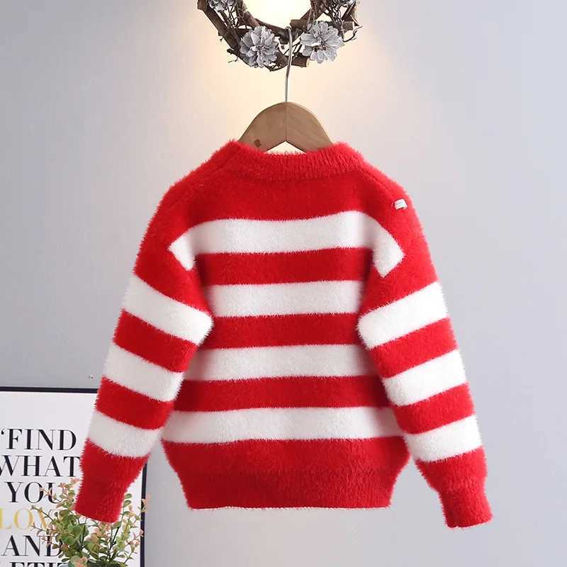 Womens wool knitted tops autumn winter childrens knitted tops baby clothing womens Christmas jackets childrens suede sweaters W241205