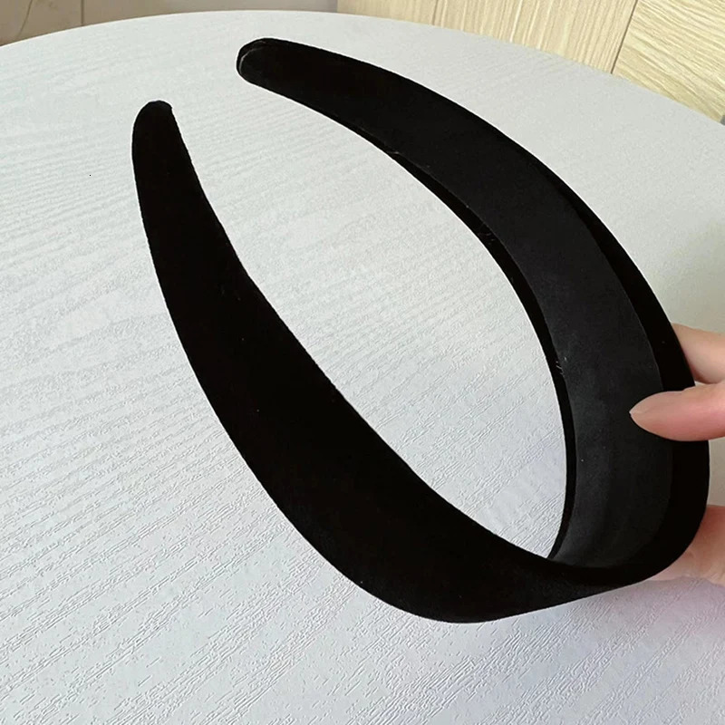 5 pieces 2/2.5/3/4cm long Plus 39cm plush fabric covered plastic headband base velvet headband DIY womens headband 241205