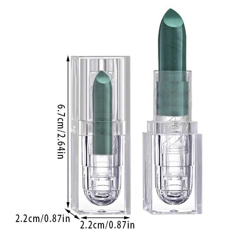 Waterproof glitter lipstick sexy black lipstick glitter lipstick makeup Halloween non stick cup lipstickXJ241205