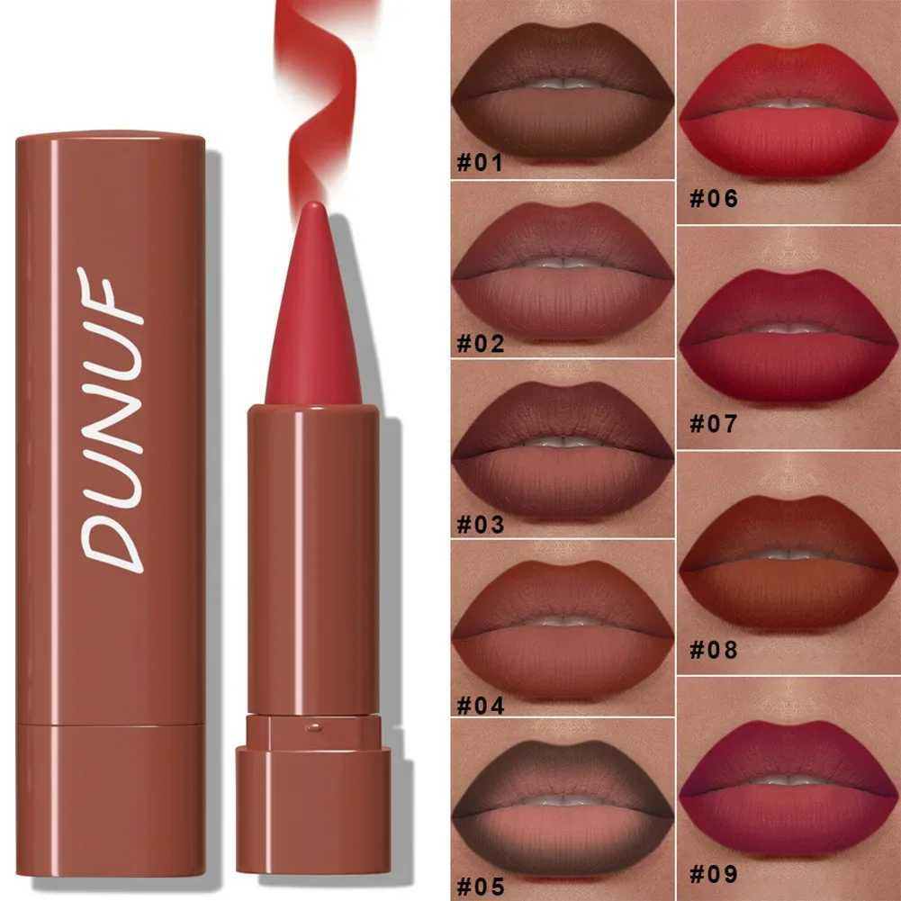 9Colors Pointed Matte Lipstick Nude Red Brown Velvet Lip Liner Pencil Outline Contouring Gradient Lipliner Tinted Balm CosmeticXJ241205