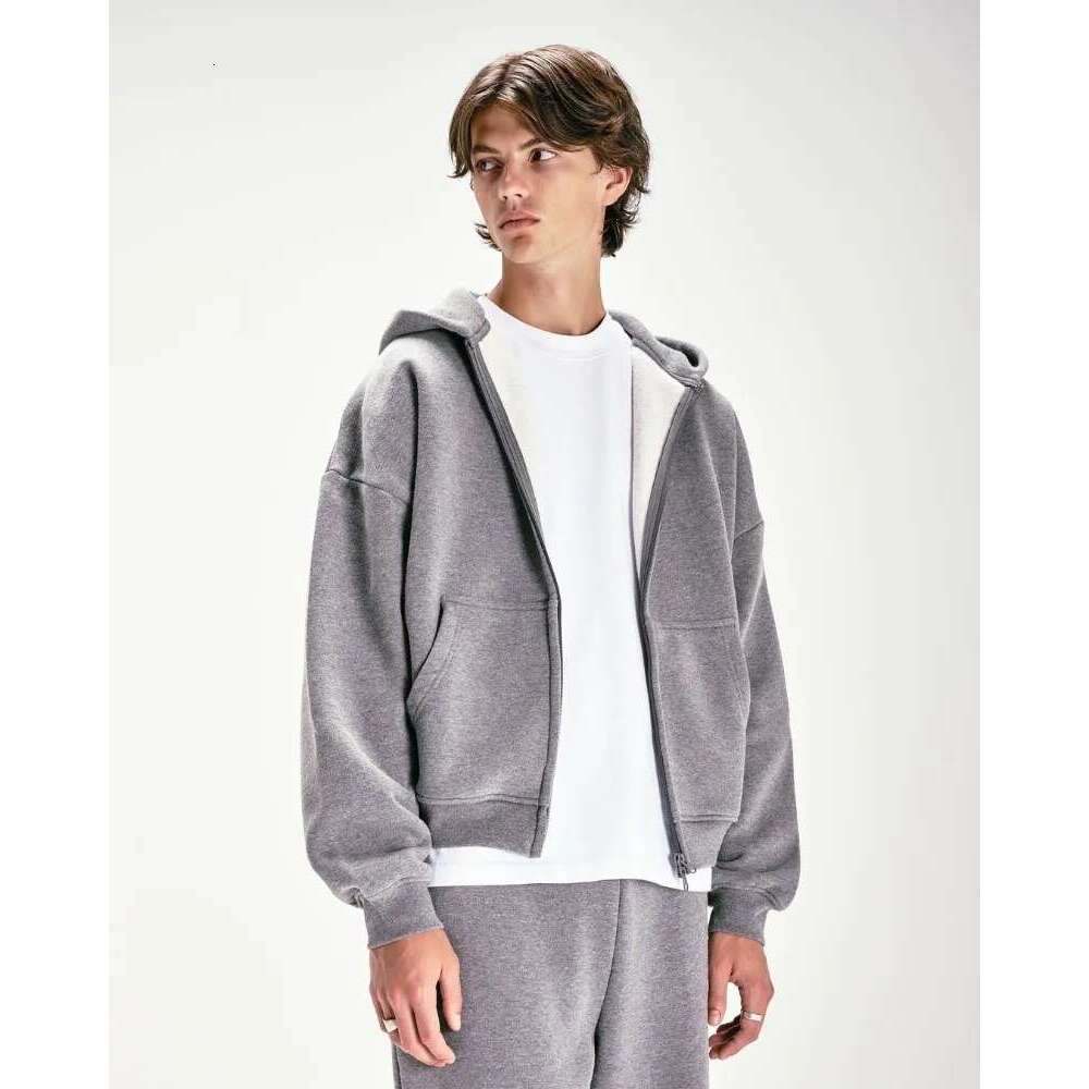 hoodie Street Casual Loose Solid Color Zipper Hoodie Women Y2k Haruku Retro Goth Fashion Versatile Oversized Sweatshirt Jacket Men jacket