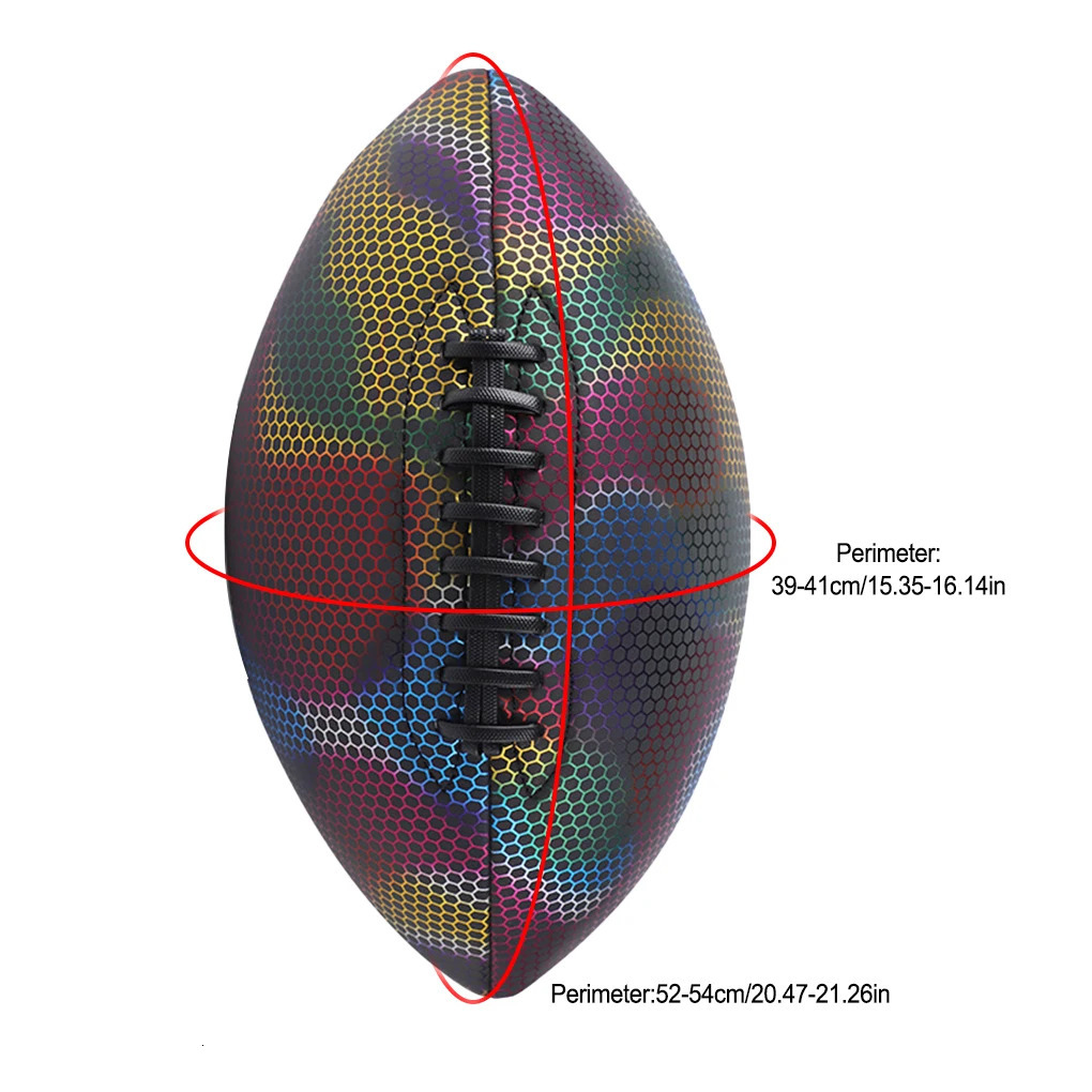 Colorful Rugby Team Training Ball Anti-skidding Football Glow in the Dark 241204