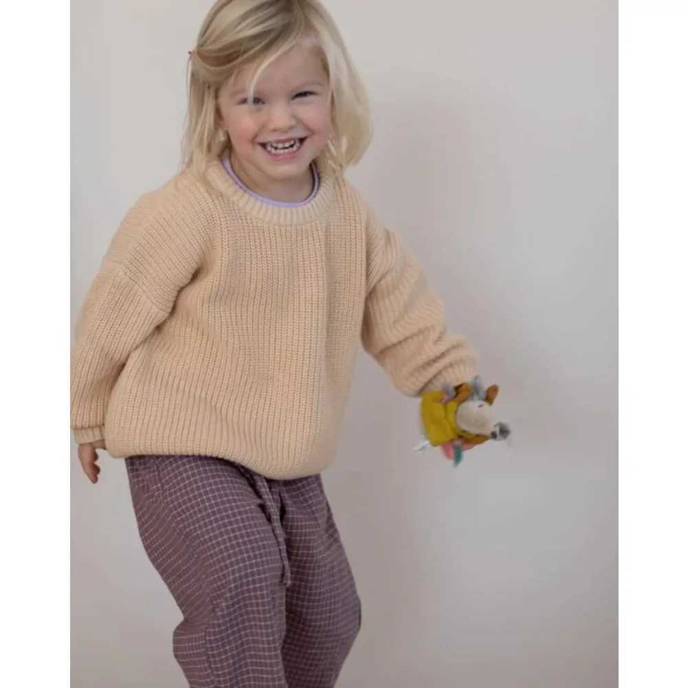 Autumn Toddler Boys Girls Sweaters Pullover Kids Knitted Sweaters Full Set Baby Top Childrens Warm Clothes W241205