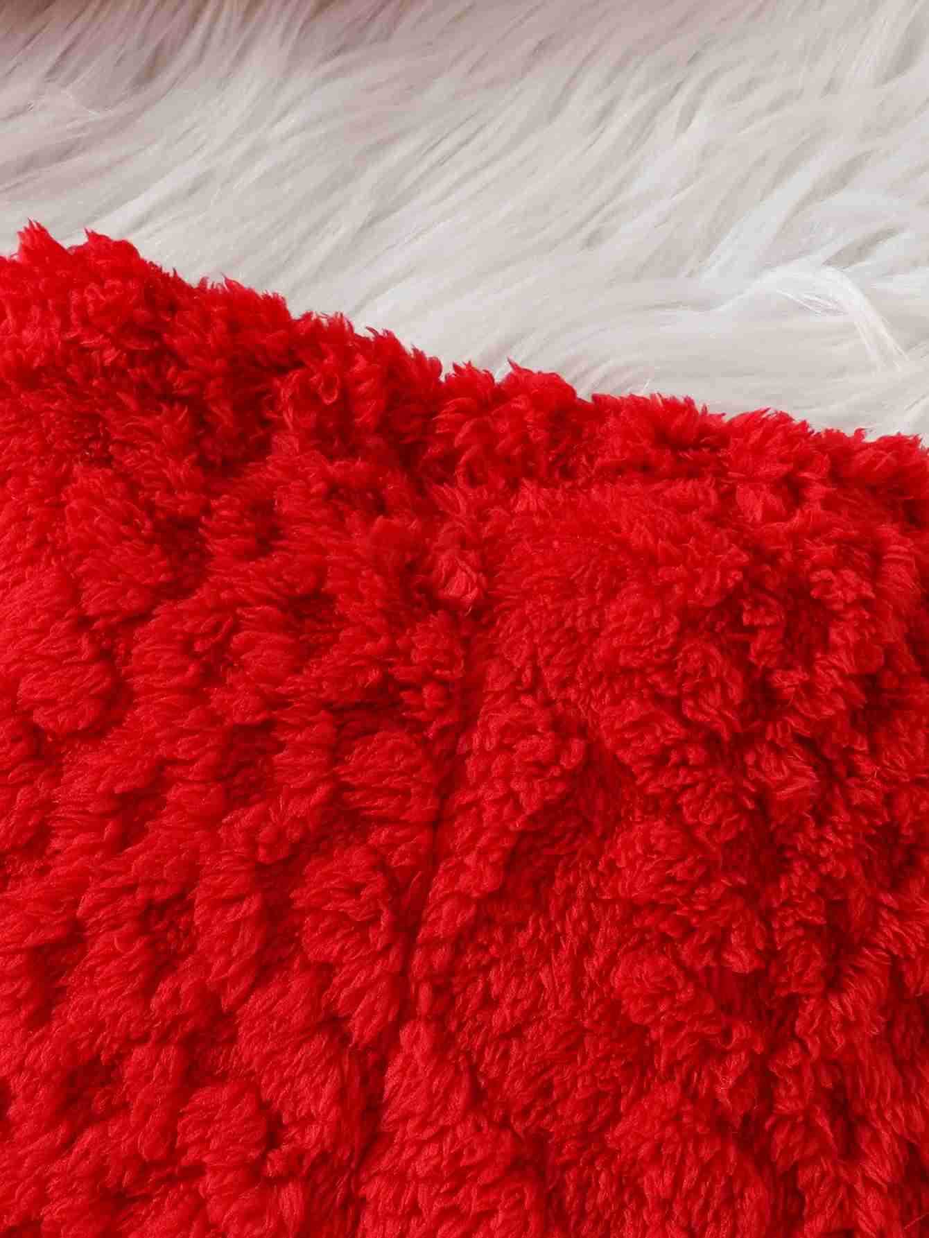 Baby autumn and winter warm leisure suit Bury Woolly hooded top + Bury woolly pants two-piece setXJ241205