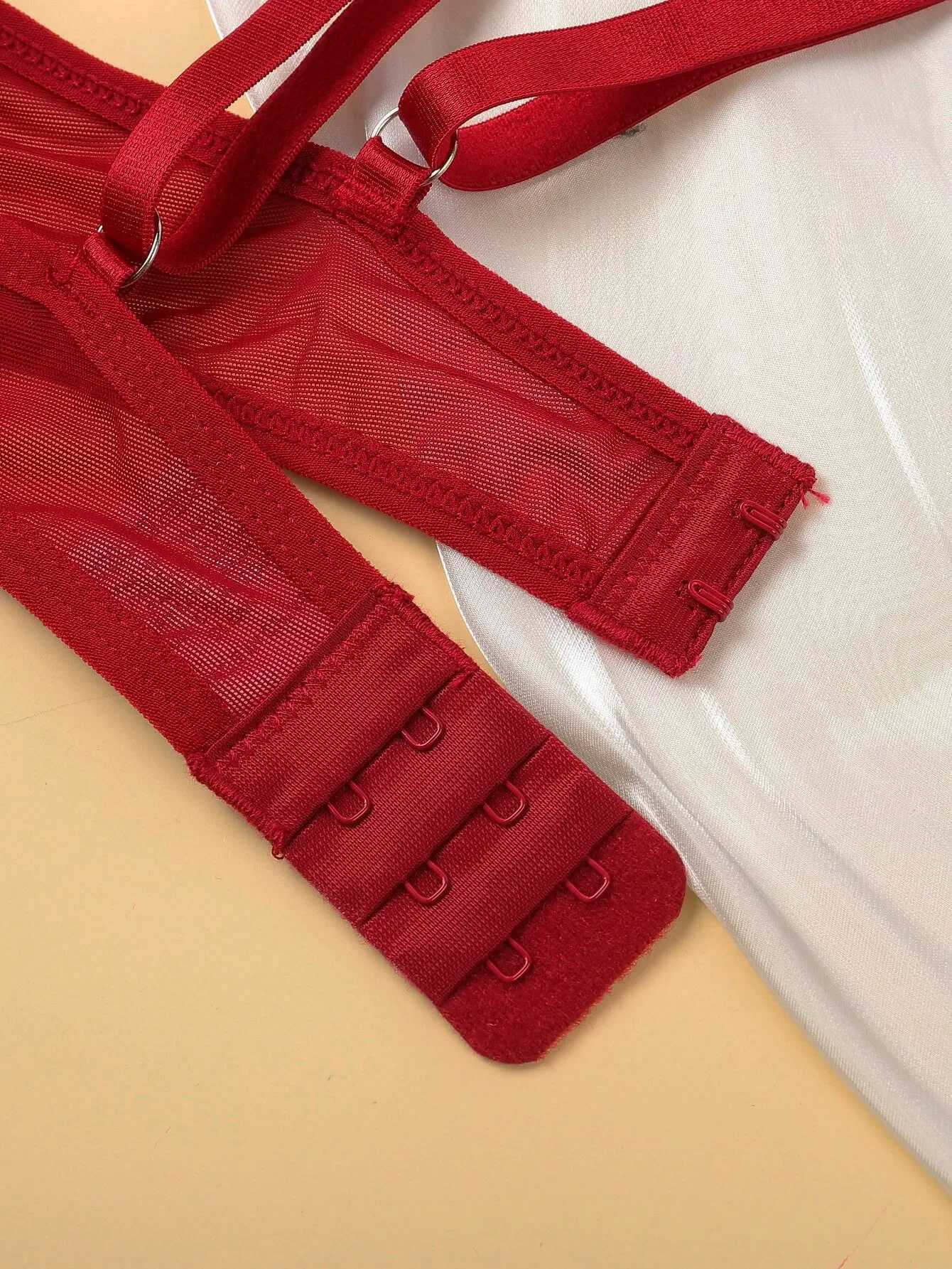 Sexy Lingerie Exquisite Embroidery Floral Ultra-thin Sexy Large Size Lingerie Ladies Lace Transparent Underwear Bra Set S-4XLXJ241205