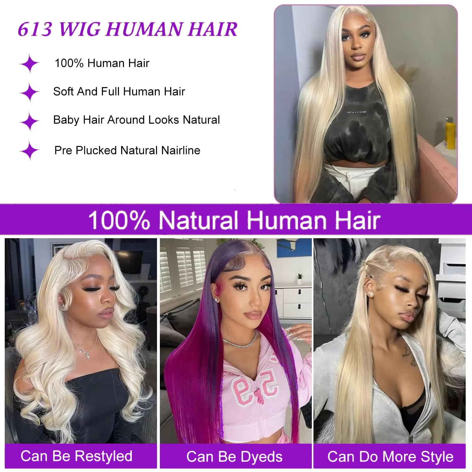13X6 Honey Blonde 613 Straight HD Front 13X4 Lace Brazilian Frontal Colored Wig Human Hair For Women Choice On Sale