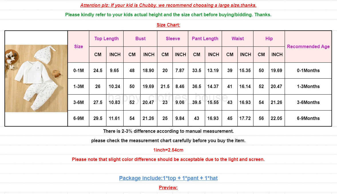 3PCS Newborn Baby Boy Girl Daily Clothes Set Elephant Long Sleeve Top+Pant+Hat Spring and Autumn Outfits for Infant 0-9 MonthsXJ241205