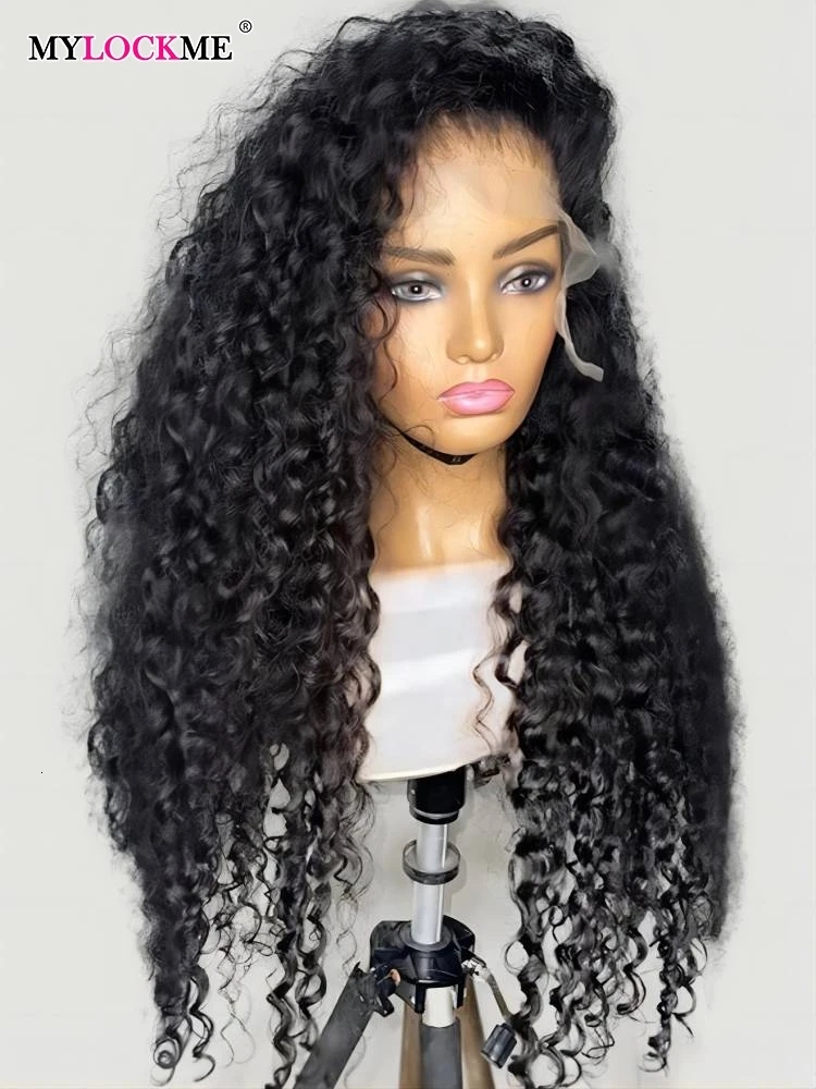 Deep Wave Frontal 13X4 13X6 HD Front Human Wigs Brazilian Remy Curly Hair 4X4 Lace Closure Wig Pre Plucked