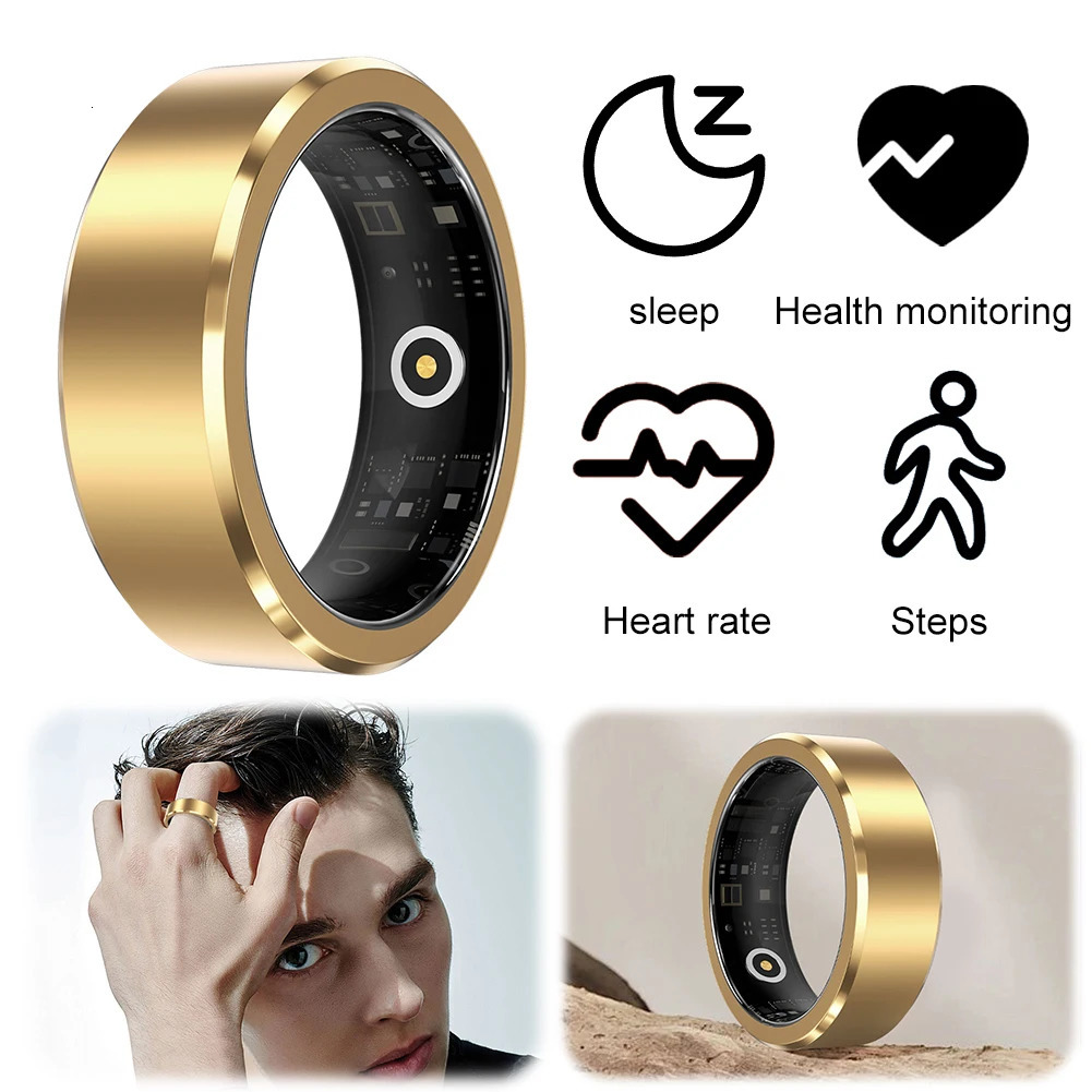 Smart Ring Waterproof Sports Smart Health Ring Blood Oxygen Heart Rate Sleep Monitor Android iOS Health Monitor 241205