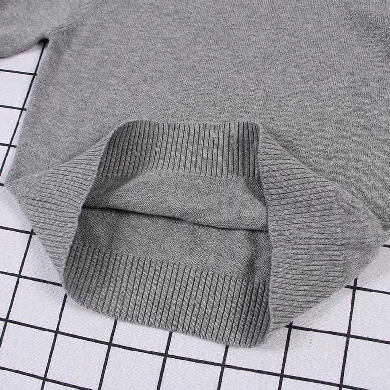 New 2022 Baby Boys and Girls Sweater Childrens Solid Color Cotton Knitted Sweater Brand Cotton Long Sleeve Childrens Knitted Top W241205